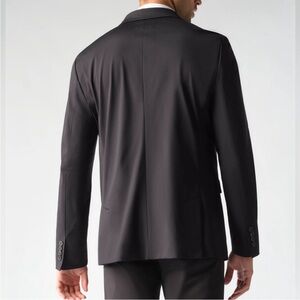 RHONE Black Sport Coat Modern Slim Fit
